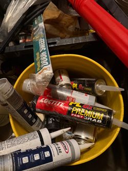 Silicone and glue