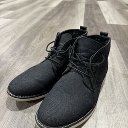 London Fog Black Boots US13