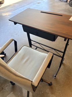 Desk and chair