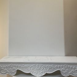 Vintage Looking White Wall Shelves 