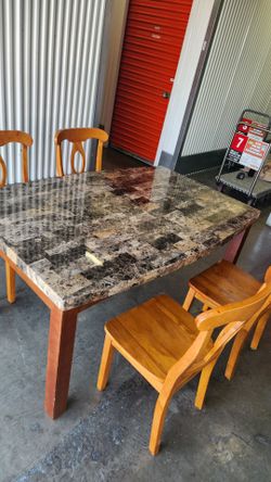 Dining set table 4 chairs
