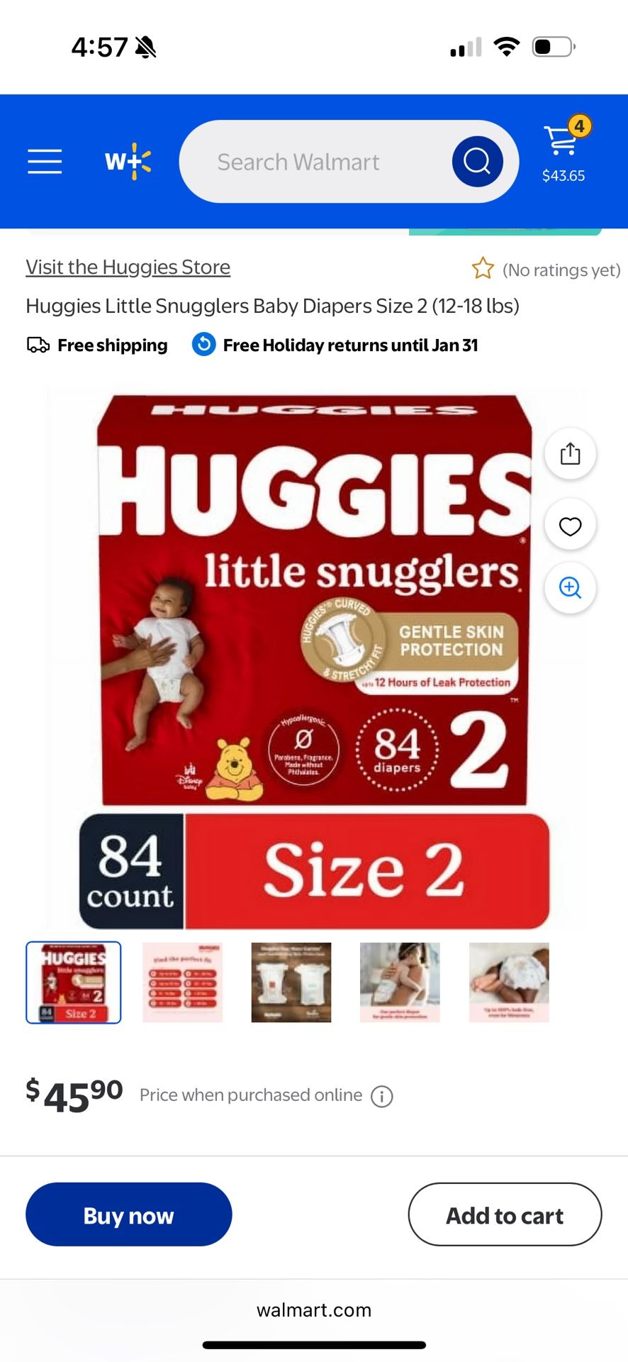 Size 2 84 Huggies
