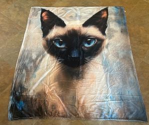 New Siamese Cat Blanket. Beautiful and Soft