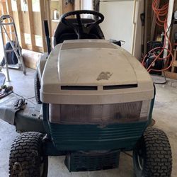 Riding lawn mower running great