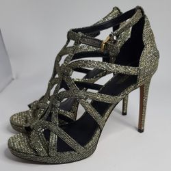 Michael Kors Sandals Sandra Platform Glitter Chain