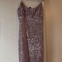Pink Sequin cocktail dress