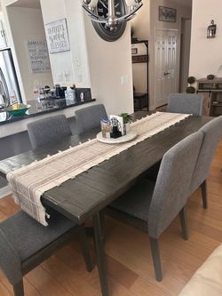 Dining Room Table & Six Chairs