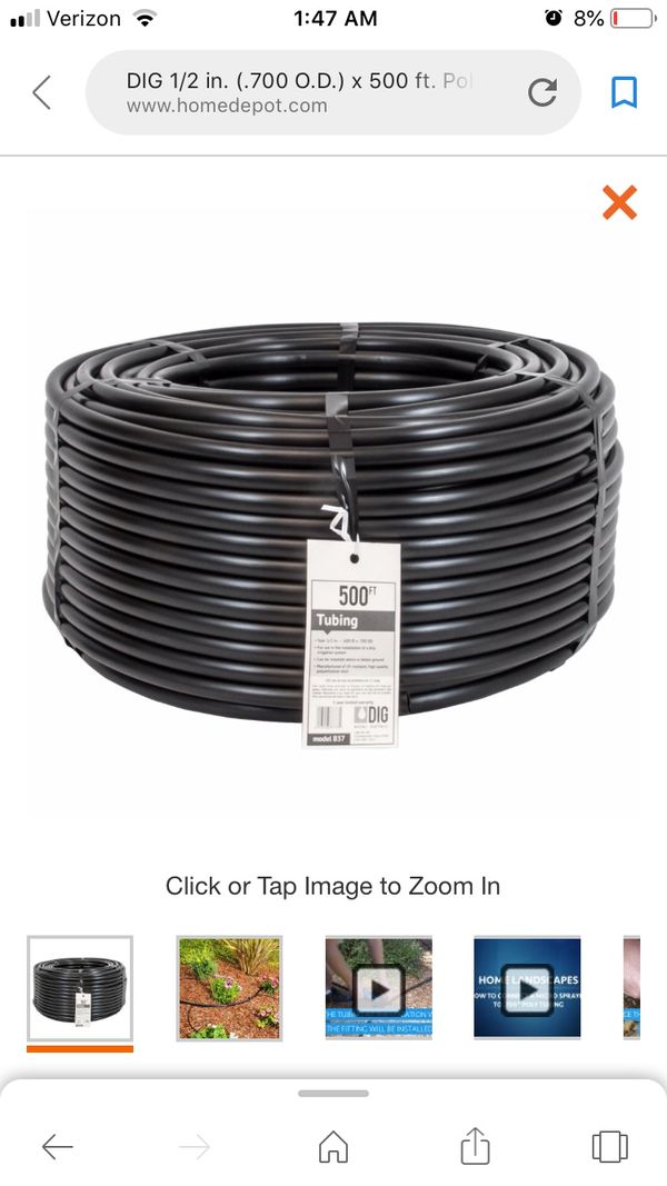 1/2 irrigation tubing 500 ft for Sale in Las Vegas, NV OfferUp
