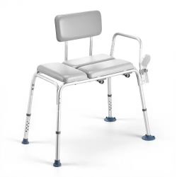 460^Tub Transfer Bench for Bathtub, 500 lbs Weight Capacity Heavy Duty Shower Chair with Arm and Backrest, Height Adjustable Bathroom Shower Bench Bat