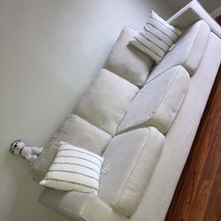 White Linen Couch