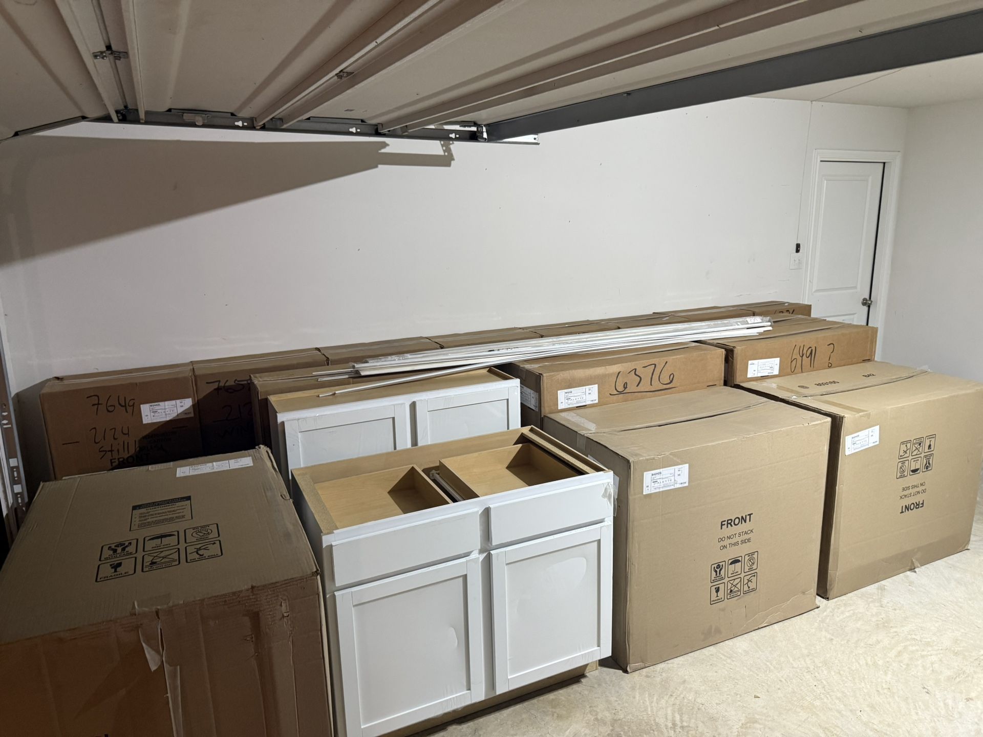 Cabinets for sale $150 $300 each new in box shaker white. High quality’s