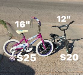 Bikes 16" and 12""