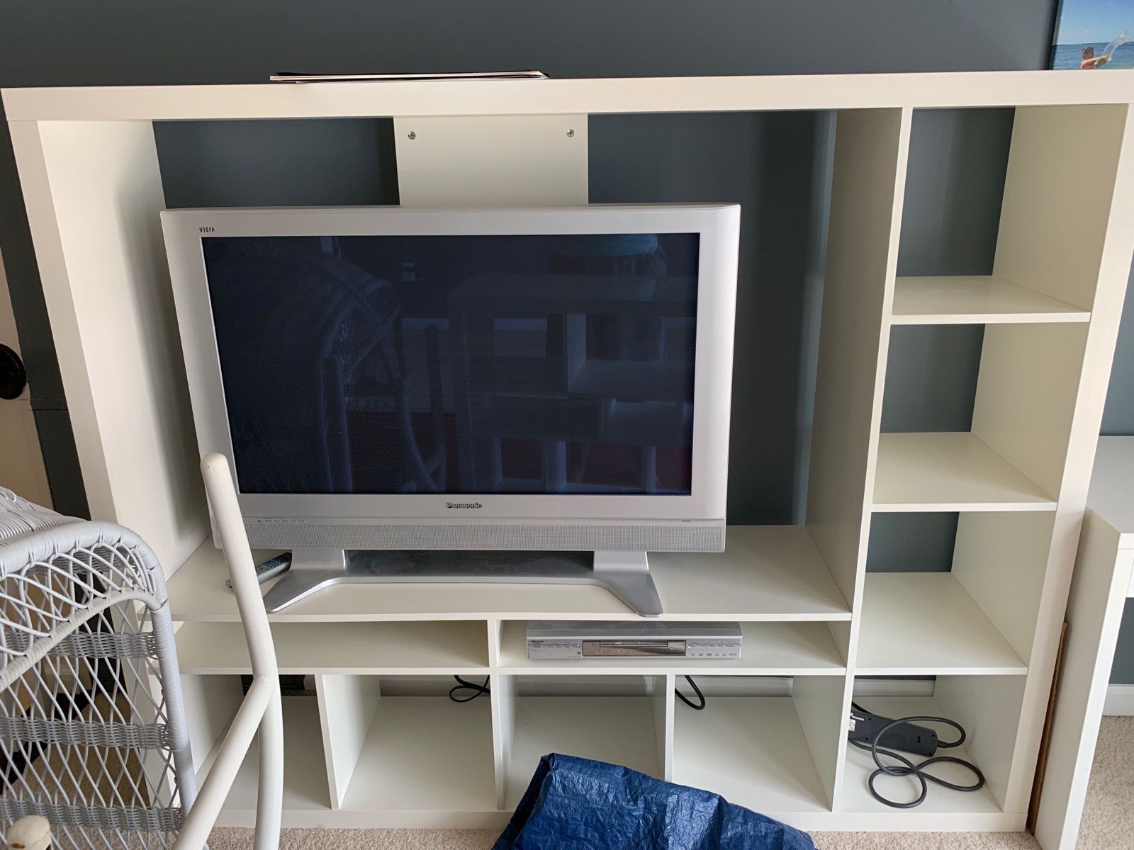 IKEA tv stand and book shelf