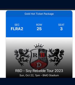 Rebelled 2Concert Tickets Floor Seats