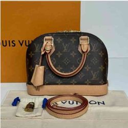 Louis Vuitton Monogram Alma BB Tote Crossbody Bag