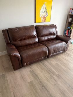 Reclining Leather Sofa