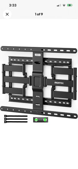 Ultra Slim TV Wall Mount for 43-90 Inch Tvs | 1.1" Thin Low Profile Full Motion Bracket | Dual Swivel Articulating Arms with Tilt | Max VESA 600X400Mm