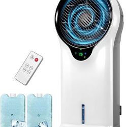 3-in-1 Evaporative Air Cooler, 35’’ Protable Swamp Cooler Indoor with 3 Modes&3 Speeds, 5.5L Water T