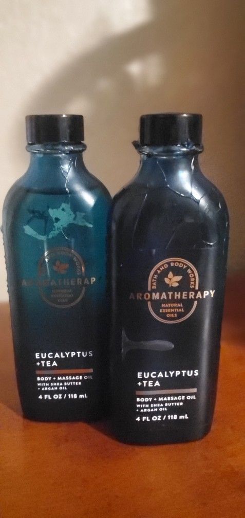 Bath & Body Works Aromatherapy Eucalyptus + Tea Body and Massage Oil (Price Is For Both)