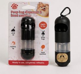 Pawvera 2-in-1 Poop Bag Dispenser & Hand Sanitizer Pod