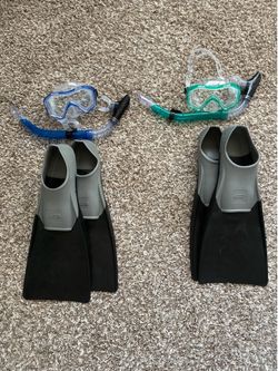 Mask, Fins, Snorkle