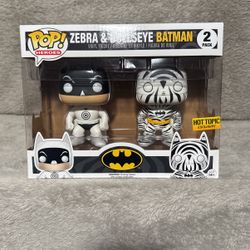 Zebra And Bullseye Batman Funko Pops 