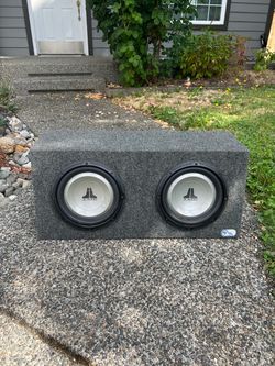 Dual JL Audio Subwoofers in Ported Box