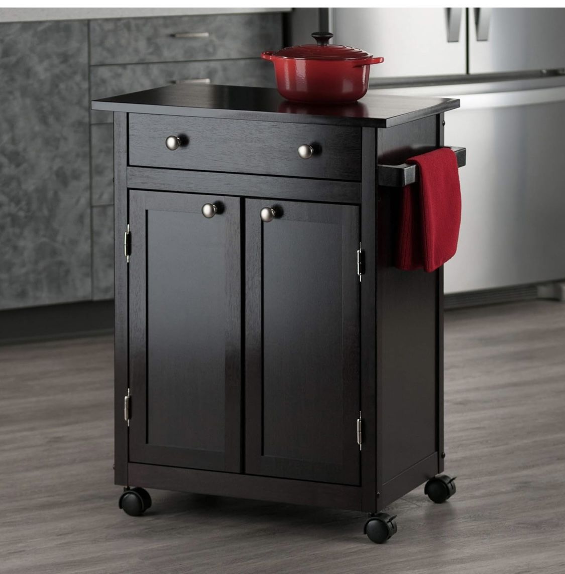 Kitchen Cart Espresso Color