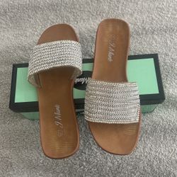 Silver Sparkle Sandals 
