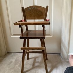 Vintage Doll High chair
