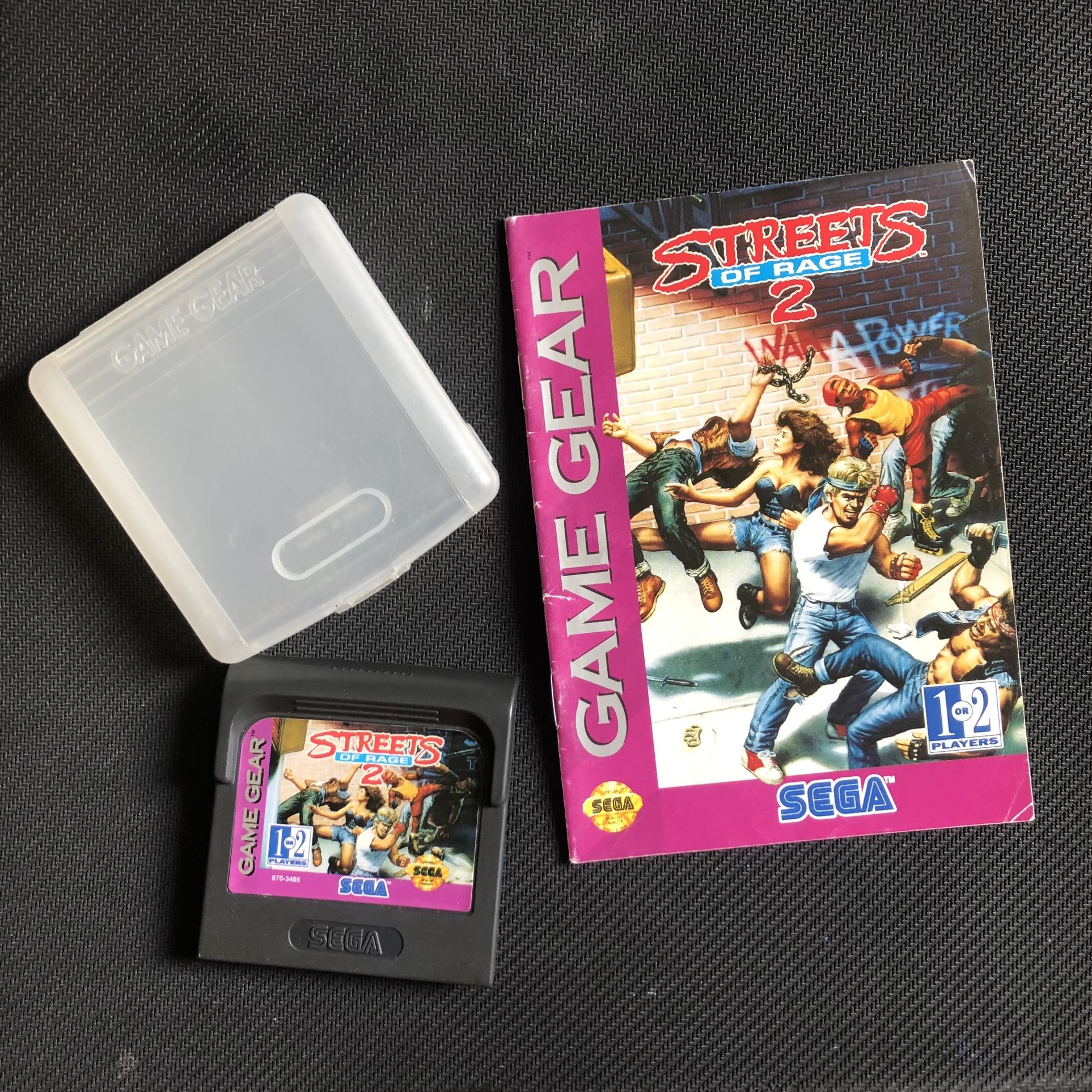 Sega Game Gear Streets Of Rage 2
