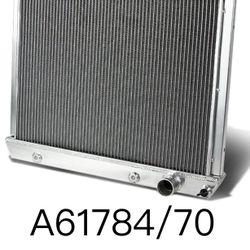 Radiator Compatible with 1 Chevy C/K Series Oldsmobile Pontiac 3.8L 3.9L 4.1L 4.3L 4.8L 5.0L/ 4.6L l6/ V6/ V8 MT, Full Aluminum 3-Row Cooling 