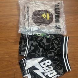 Real Bape Shorts With Tag And All Never Worn Large Fits Medium 