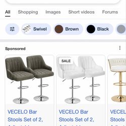 Two Nice New Heavy Green Stools.