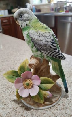vintage parakeet # 9386 by andrea