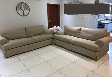 Two Oversized Comfortable Sofas