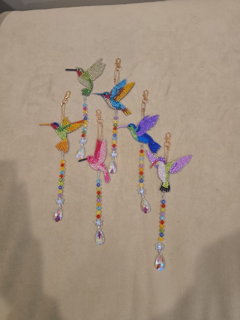 Hummingbird Diamond Art Charms