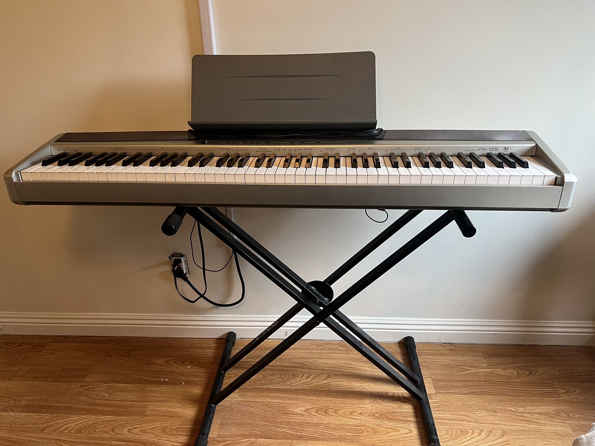 Casio Privia PX-120 Keyboard, Stand, Music Stand, Pedal INCLUDED 