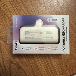 Portable Charger for iPhone, 5000mAh Small Power Bank Fast Charging, Mini Cute Portable Phone Charge