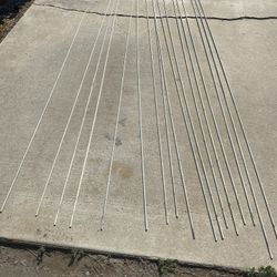 Fiberglass rods total 16 10ft x 1/4”  $50 takes all 