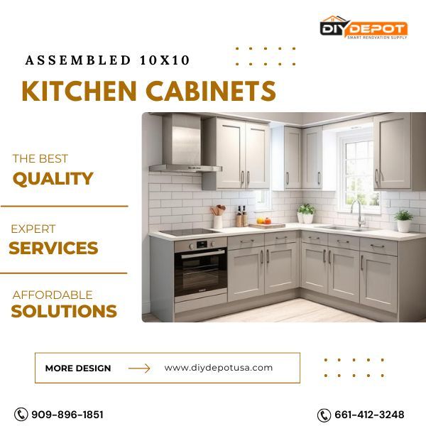 Assembled 10x10 Kitchen Cabinet – Ready to Install