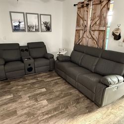 Brand New Power Reclining Sofa and Loveseat / Sofa y Loveseat Reclinables Nuevos … Fast 🚚