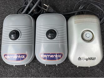 3 Elemental O2 Air Pump 44 GPH (two  Outlets)