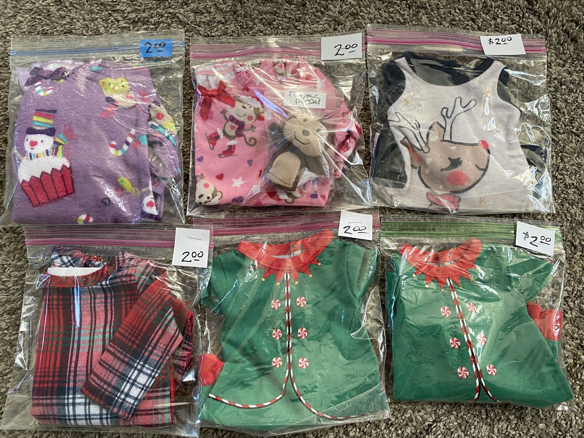 Holiday Doll Nightgowns Fit American Girl $2 & $3 Each