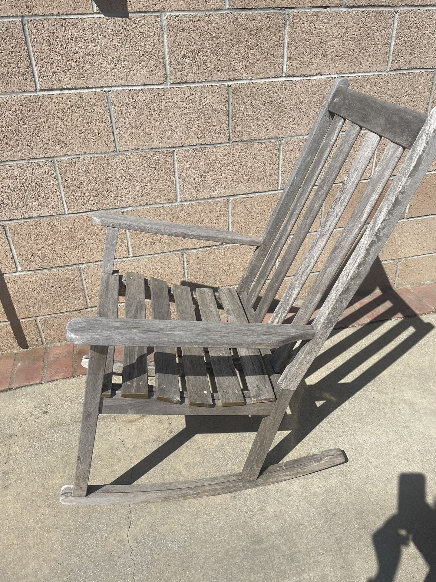 Teak Wood Rocking Chair