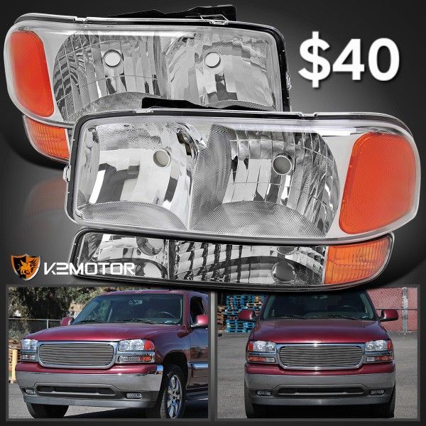 GMC Sierra 1999-2006 Headlights