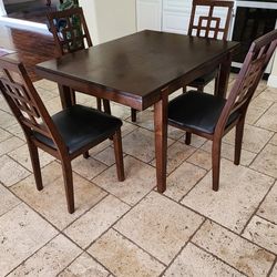 Wooden Kitchen Table And Four Chairs