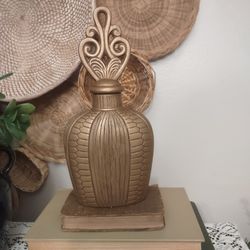 Hand Painted & Stained Decanter 