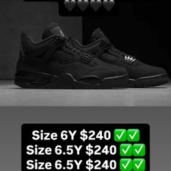 Jordan 4 Black Cat GS