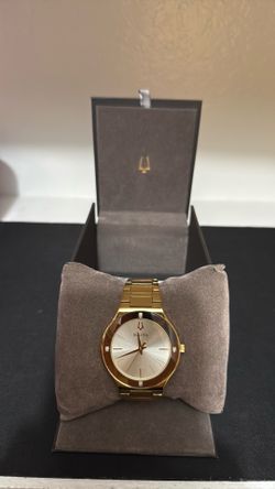 Bulova Futuro Men's Diamond-Accent Gold Stainless Steel 43mm Watch